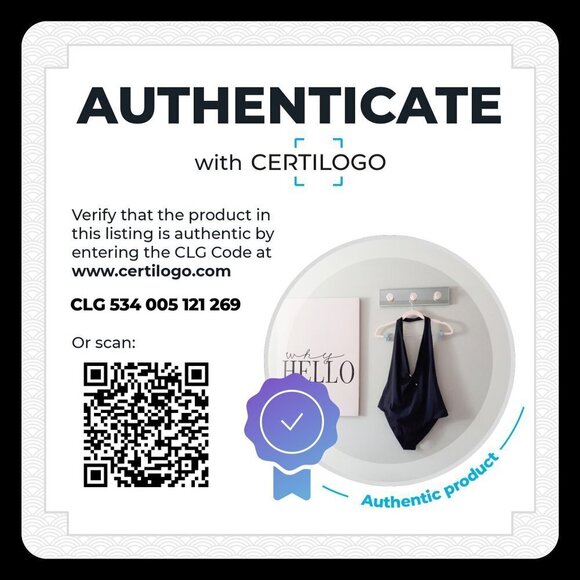 NWT Versace black plunging one piece swimsuit with signature gold tone accent, 4 - Picture 7 of 8